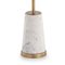 White Marble and Golden Metal Side Table by Thai Natura, Image 4