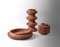 Red Travertine High Vase by Etamorph 5