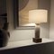 Lámpara de mesa Peona de alabastro en blanco de Simone & Marcel, Imagen 6
