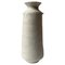 Weiße Alavastron Vase aus Steingut von Elena Vasilantonaki 1