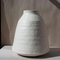 Weiße Kados Vase aus Steingut von Elena Vasilantonaki 3