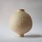 Beige Stoneware Coiled Moon Jar by Elena Vasilantonaki 6