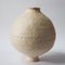 Beige Stoneware Coiled Moon Jar by Elena Vasilantonaki, Image 12