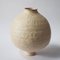 Beige Stoneware Coiled Moon Jar by Elena Vasilantonaki 3