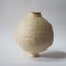 Beige Stoneware Coiled Moon Jar by Elena Vasilantonaki 5