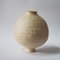 Beige Stoneware Coiled Moon Jar by Elena Vasilantonaki, Image 5