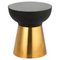 Metal and Black Granite Side Table by Thai Natura, Image 1