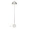 White Marble and Nickel Floor Lamp by Thai Natura 2