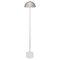 White Marble and Nickel Floor Lamp by Thai Natura 1