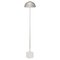 White Marble and Nickel Floor Lamp by Thai Natura, Image 1