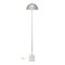 White Marble and Nickel Floor Lamp by Thai Natura 3