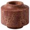 Red Travertine Pot by Etamorph, Image 1