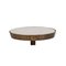White Marble and Antique Gold Metal Side Table by Thai Natura 3