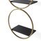 Black Wood and Golden Metal Shelf by Thai Natura, Image 3