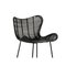 Black Wicker and Metal Stool by Thai Natura, Image 2