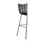 Black Wicker and Metal Stool by Thai Natura 5