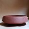 Red Stoneware Pinakio Plate with Handles by Elena Vasilantonaki, Image 3