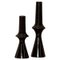 Lanco Black Ceramic Candleholders by Simone & Marcel, Set of 2 1