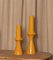 Gelbe Lanco Keramik Kerzenhalter von Simone & Marcel, 2er Set 2