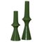 Lanco Green Ceramic Candleholders by Simone & Marcel, Set of 2, Image 1
