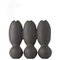 Itera Black Triple Vase by Ia Kutateladze 1