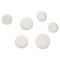 Décoration Murale Pin Pin Blanc Mat par Zieta, Set de 6 1
