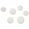 White Matt Pin Wall Decor by Zieta, Set of 6 1