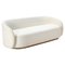 Golden Steel and White Fabric Sofa by Thai Natura 1