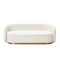 Golden Steel and White Fabric Sofa by Thai Natura, Image 3