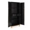 Black Wood and Golden Metal Wardrobe by Thai Natura, Image 4