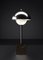 Lampada da tavolo Apollo in metallo argentato lucido di Alabastro Italiano, Immagine 2