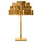 Inspiring Trees Hammered Golden Brass Table Lamp by InsidherLand 1