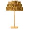 Inspiring Trees Tischlampe aus gehämmertem goldenem Messing von InsidherLand 1