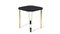 Ionic Square Nero Marquina Marble Side Table by InsidherLand 3
