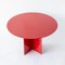 Large Round Red Coffee Table by Secondome Edizioni 2