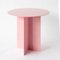 Mesa de centro pequeña redonda en rosa de Secondome Edizioni, Imagen 4