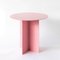 Mesa de centro pequeña redonda en rosa de Secondome Edizioni, Imagen 2