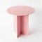 Mesa de centro pequeña redonda en rosa de Secondome Edizioni, Imagen 5