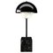 Apollo Shiny Black Metal Table Lamp by Alabastro Italiano 1