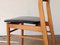 Skandinavische Vintage Esszimmerstühle aus Hellem Teak & Skai, 4er Set 9