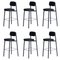 Black Residence 75 Counter Chairs by Kann Design, Set of 6, Image 1