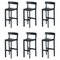Galta 75 Counter Chairs in Black Oak by Kann Design, Set of 6, Image 1