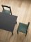 Tal Chairs in Green Oak by Léonard Kadid for Kann Design, Set of 8 7