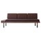 Burgundy Mid Sofa by Meghedi Simonian for Kann Design 1