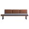 Grey and Brick Red Mid Sofa by Meghedi Simonian for Kann Design 1