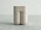 Chunky Classic Travertine Side Table & Stool by Etamorph 6