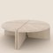 Lily Round Coffee Table in Navona Travertine by Fred&Juul, Set of 4 2