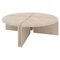 Lily Round Coffee Table in Navona Travertine by Fred&Juul, Set of 4 1