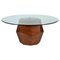 Rock Dining Table in Walnut and Glass by InsidherLand 1