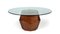 Rock Dining Table in Walnut and Glass by InsidherLand 2